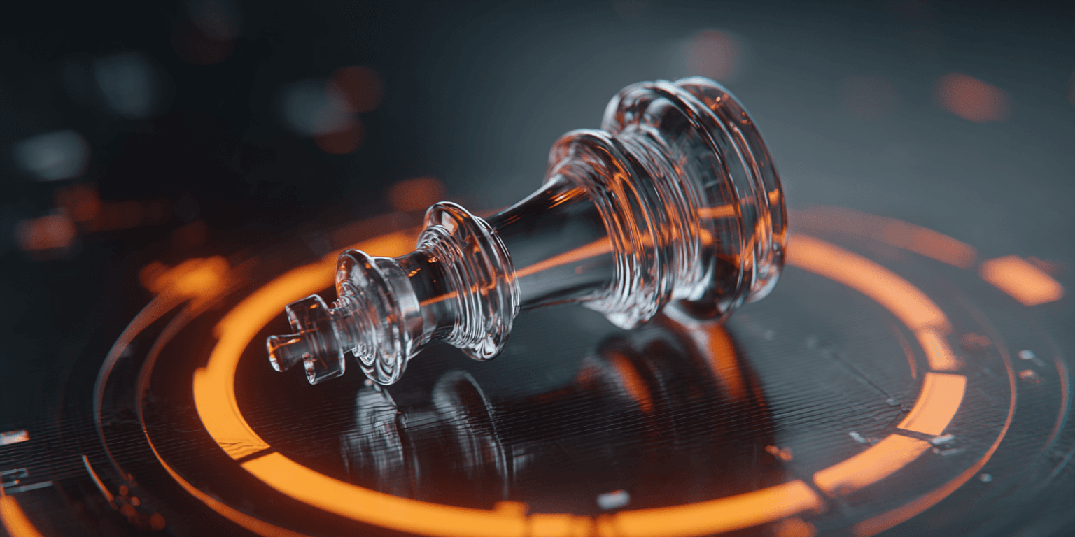 Glass King Chess Piece